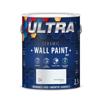 Interjero dažai ULTRA CERAMIC, 0,7 l, Aksominis pilkumas sp. (4)