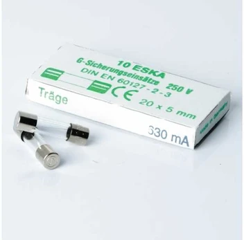 EZO Glass fuse - slow, 0.63A