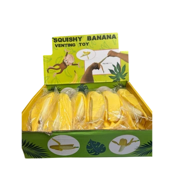 Antistresinis minkomas žaislas squishy - Bananas