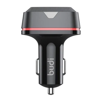 Budi USB + 2x USB-C 60W PD automobilinis įkroviklis