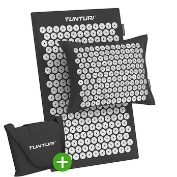 Tunturi Pro Acupressure Mat And Pillow, Juodas