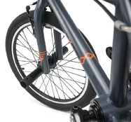 Dviratis S'COOL XtriX 20 1-speed BMX 20" HiTen dark grey-orange kaina