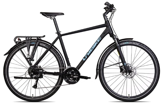 Dviratis Unibike Flash EQ GTS 2025 juodas-17" (Dydis: 17")
