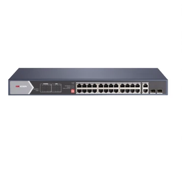 SWITCH POE DS-3E0528HP-E 24 PRIEVADŲ SFP Hikvision