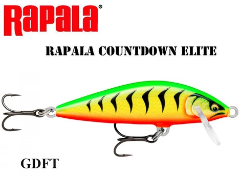 Vobleris Rapala CountDown Elite GDFT - Gilded Firetiger 9.5 cm
