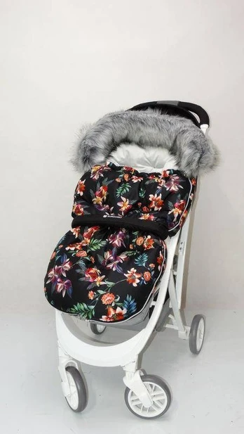 Sleeping Bag MINKY - KOKON PRINT - FLOWER
