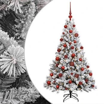 Dirbtinė Kalėdų eglutė su burbulais 150 cm 150 LED Šilta balta