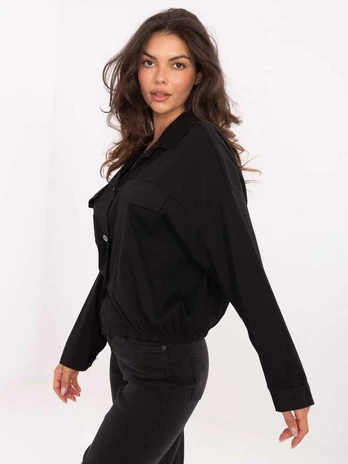 Rue Paris Koszula-IT-KS-FL9273.86-juoda