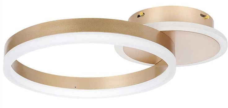 Beliani LED lubinis šviestuvas GLYDE metalinis auksinis