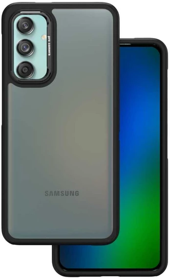 Dėklas Crystal Juodas case for Samsung Galaxy M55 5G juodas