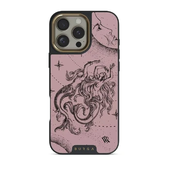 Virgo - iPhone 16 Pro Max Case, Elite Dark (MagSafe) / Gold / Pink
