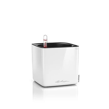 Vazonas Lechuza Cube Glossy, balta, 13510