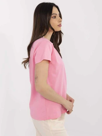 Basic Feel Good T-shirt-CLM-TS-1640.87-rožinė