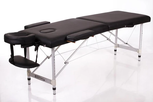 RESTPRO® ALU 2 (S) BLACK sulankstomas masažo stalas