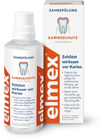 Elmex Kariesschutz Burnos Skalavimo Skystis 1x400ml.