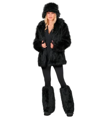 Widmann Furry leg warmers juodas