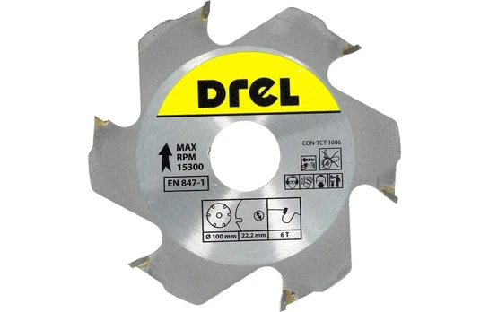 Diskas pjovimo medžiui 100 x 22.2 mm 6T