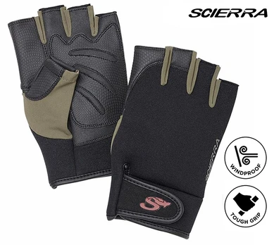 Pirštinės Scierra Neo Stretch Half Finger M