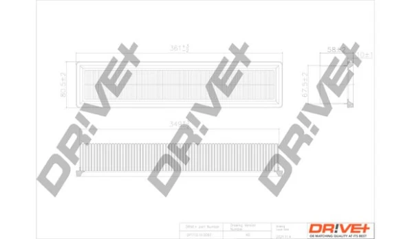 Oro filtras Dr!ve+ DP1110.10.0097