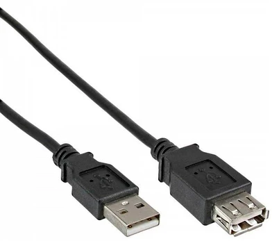 Kabelis USB Delock USB-A - USB-A 0.5 m Juodas (83401)
