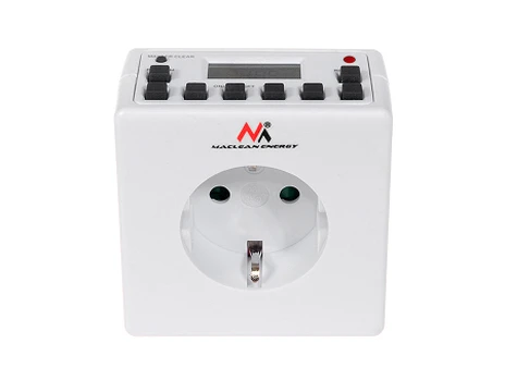Maclean Digital Timer MCE30G Timer - skaitmeninis programuotojas, vokiškas lizdas.