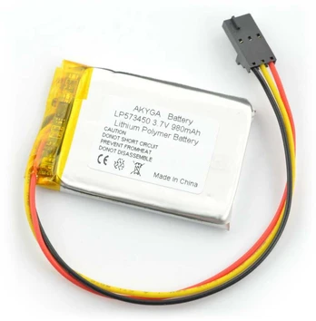 Akumuliatorius Li-Pol Akyga 980mAh 3.7V