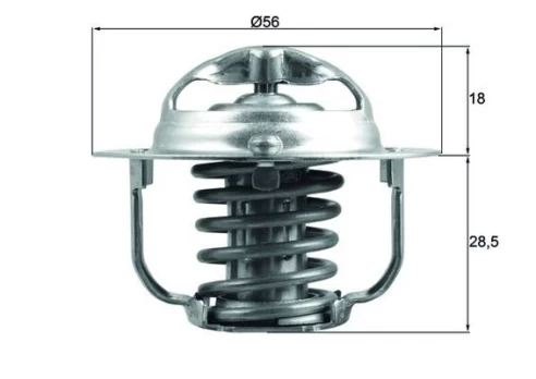 Termostatas, aušinimo skystis MAHLE TX 208 88D