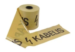 Įspėjamasis ženklas, 100 m x 23 cm kaina