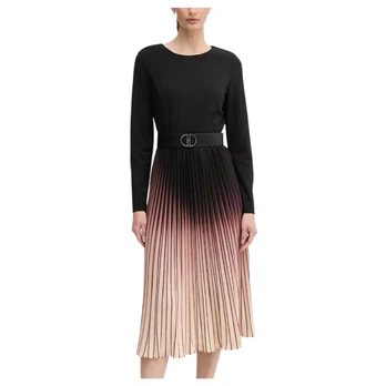 Midi suknelė moterims, Marga, L/s ombre sunburst p