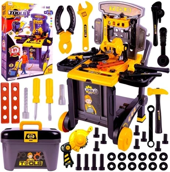 Vaikiškas meistro darbastalis - lagaminas Tools