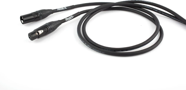 PROEL mikrofono laidas, 6m, juodas