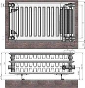 Radiator 33x500x1000 VCO Termolux kaina
