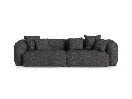Boucle Modular Sofa, "Martina", 4 Seats, 320x120x75, Anthracite