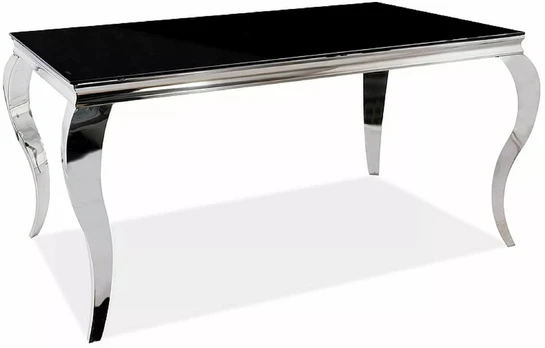 Stalas PRINCE juoda/CHROM 150X90