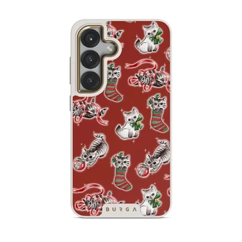 Merry Kitty - Samsung Galaxy S25 Case, Elite Light (Magnetic) / Gold