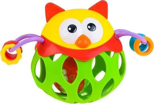 Jokomisiada Sensory Hedgehog Rattle Openwork Ball Teether ZA1283