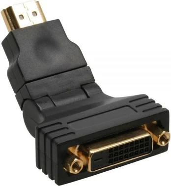 AV adapteris InLine HDMI - DVI- D juodas (17670W)