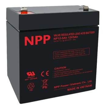 Akumuliatorius 12V 5Ah T2(F2) Pb AGM NPP