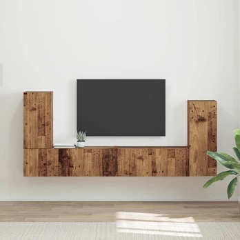 TV staliukas 4 pcs Senovinis medis
