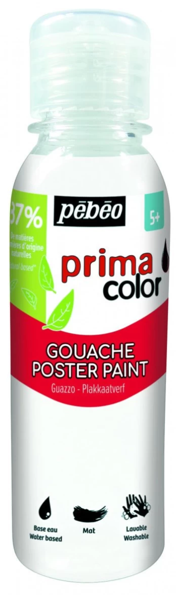 Meninis guašas PEBEO, baltos sp., 150 ml