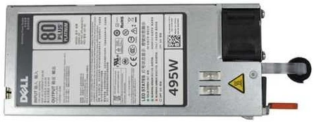 Dell Single, Hot-plug Power Supply (1+0), 495W,CusKit