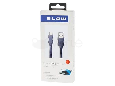 Blow USB 3.0 A jungtis – USB-C 0.5 m juoda