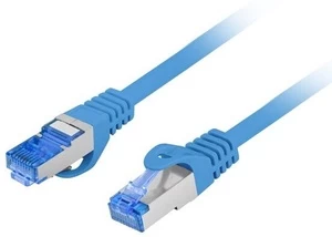 PATCHCORD KAT.6A S/FTP LSZH CCA 10M NIEBIESKI FLUKE PASSED LANBERG
