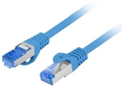 PATCHCORD KAT.6A S/FTP LSZH CCA 10M NIEBIESKI FLUKE PASSED LANBERG kaina