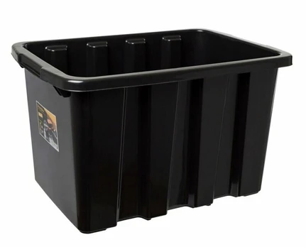Plastikinė dėžė su dangčiu, 55l, 585x398x345mm