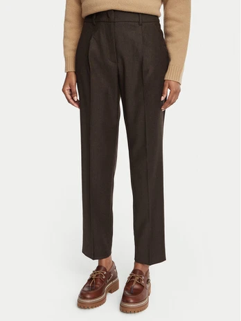 Weekend Max Mara Medžiaginės kelnės Caldaia 2625136112 Ruda Regular Fit