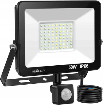 Led prožektorius su judesio davikliu 50w 4500 lm