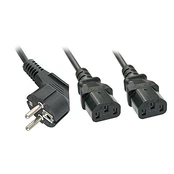 Lindy 2x C13 maitinimo laidas, 2m, juodas (30048) kaina