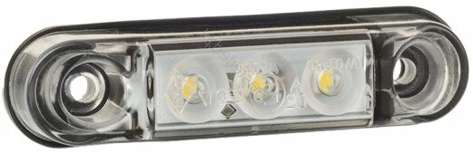 Led balta priekinė gabaritinė lempa 12/24v