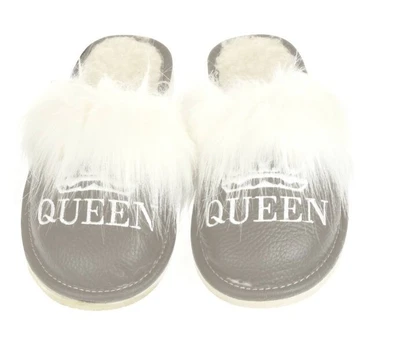 Odinės šlepetės moterims Queen su pašiltinimu